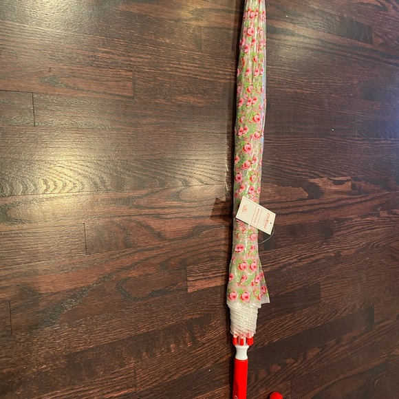 Fulton Walking Umbrella โ๏ธ Clear with Pink Roses ๐น perfect for Valentines ๐ - Picture 6 of 6